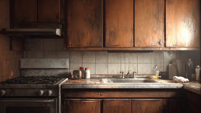 How to remove grease from kitchen cabinets