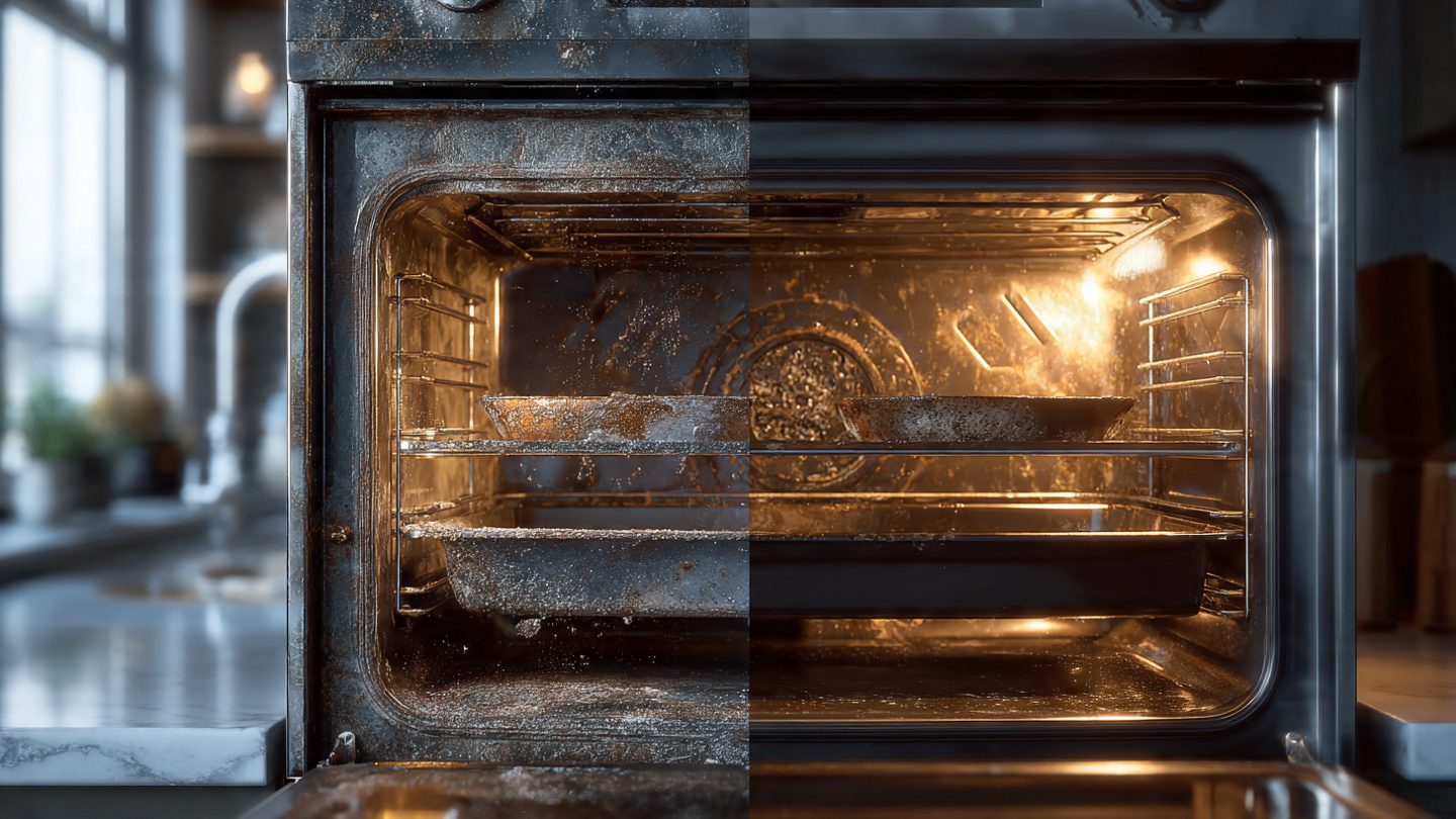 How to clean the oven without chemicals