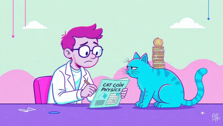 How to build a tower of coins on the back of a sleeping cat