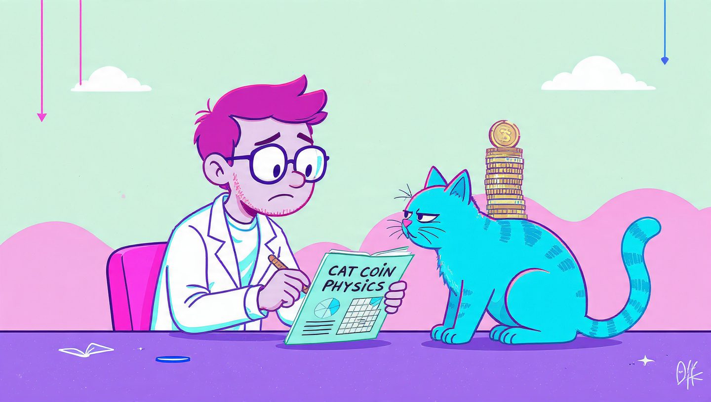 How to build a tower of coins on the back of a sleeping cat