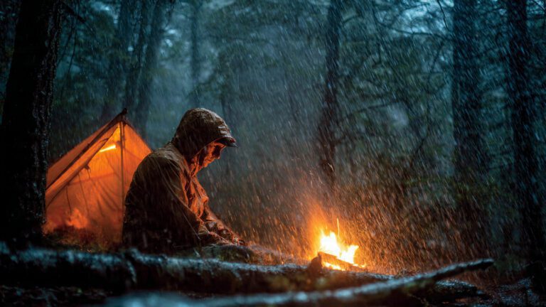 The best ways to start a fire when it's wet