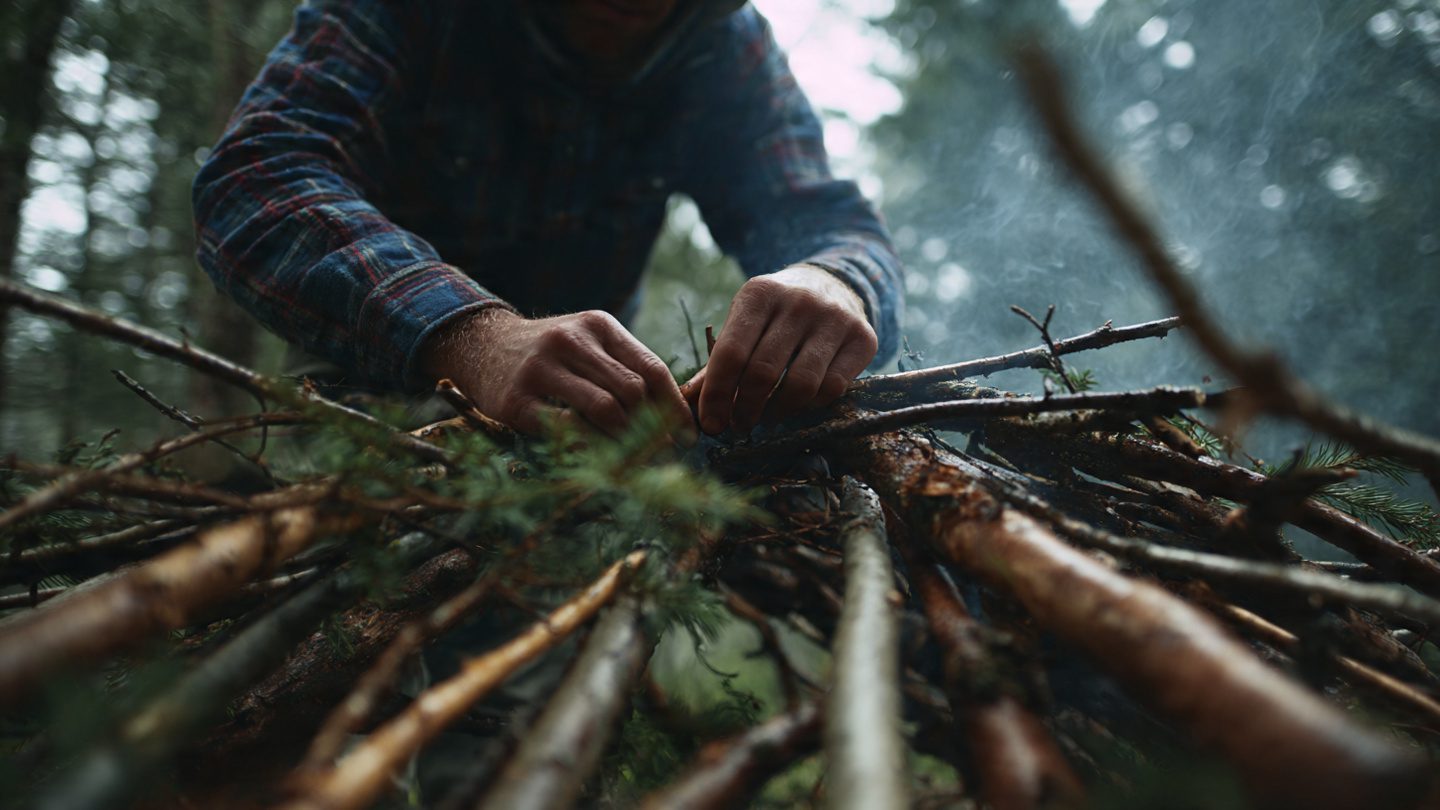 How to Build a Makeshift Shelter Using Natural Materials