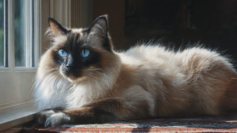 Balinese cat grooming and coat care