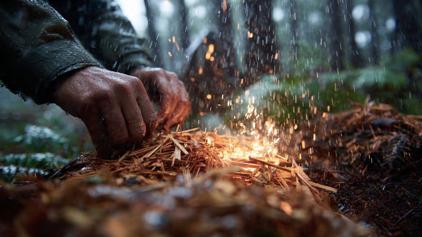 The Best Ways to Start a Fire When It's Wet 1