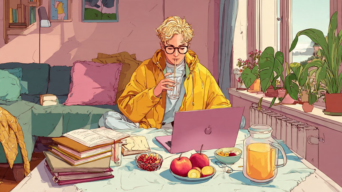 healthy-study-routine-scene-a-student-drinking-wat