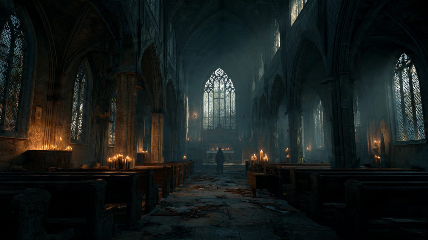 realistic-abandoned-gothic-church-interior-broken-