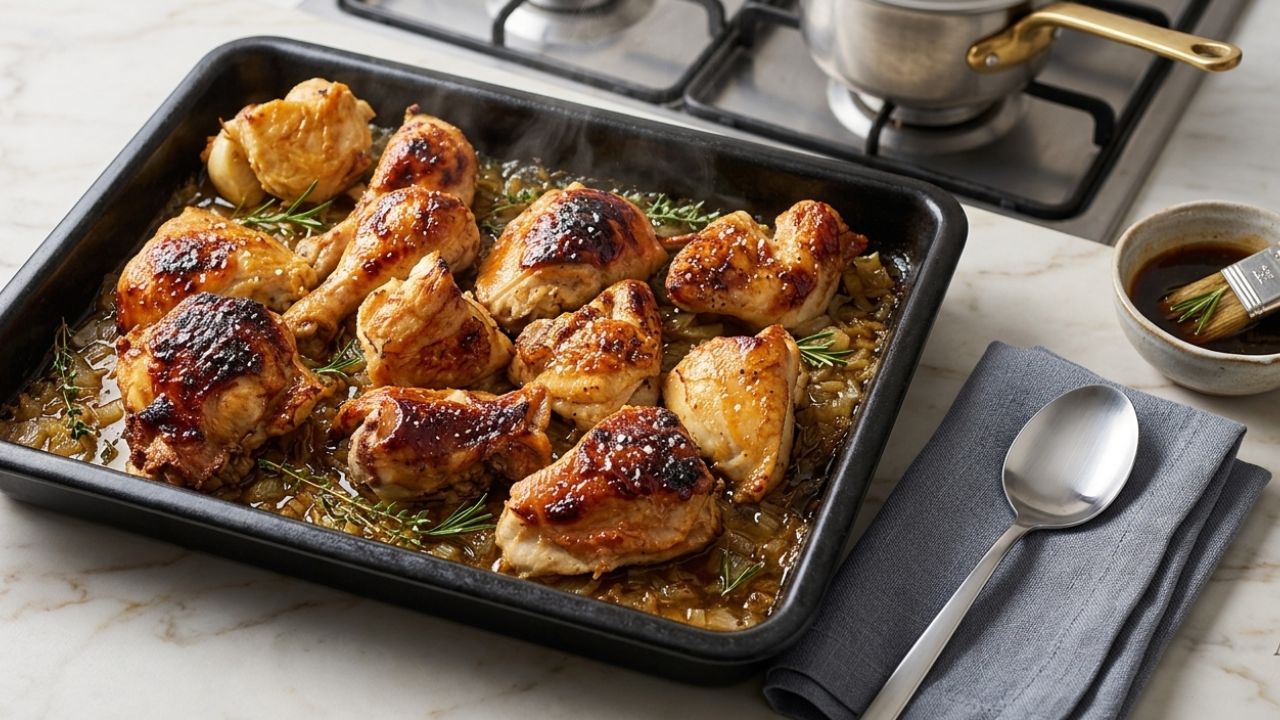 My Mom’s Signature Honey-Glazed Roasted Chicken