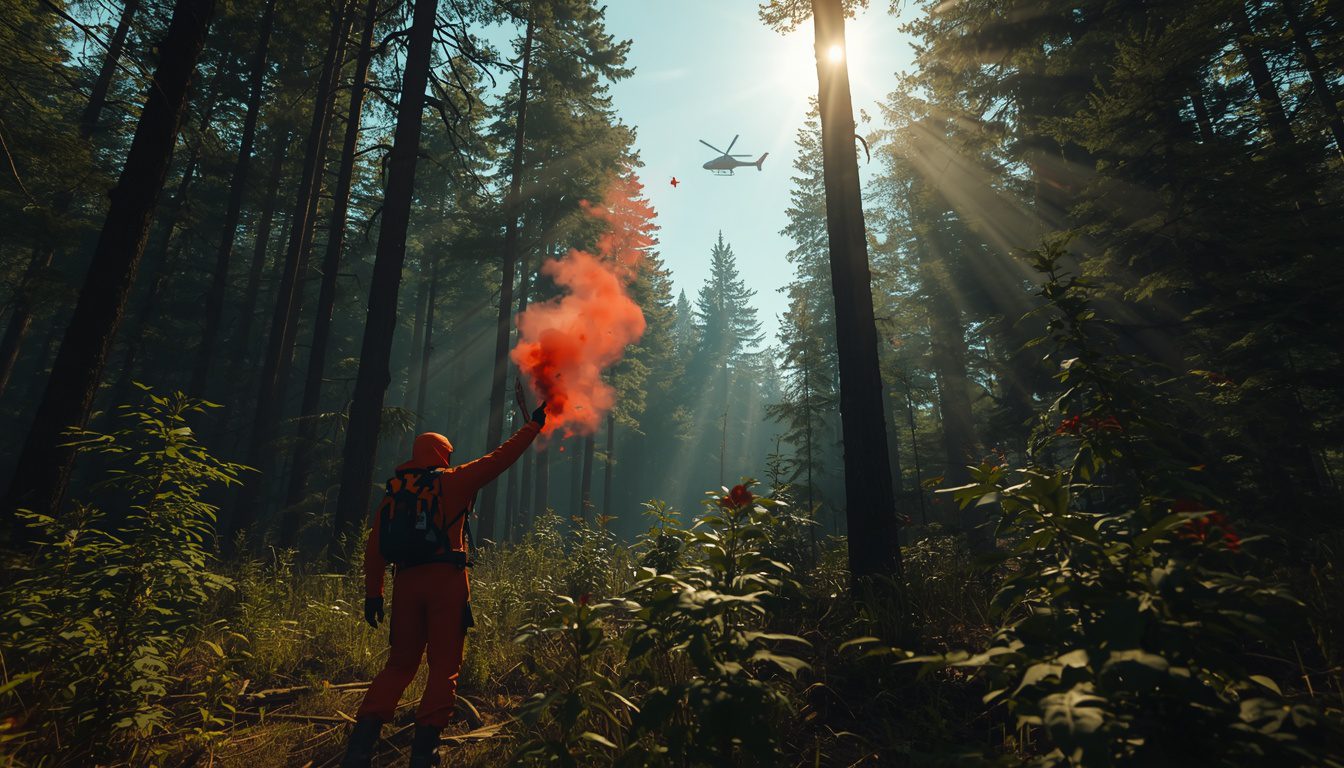 What should you do if you get lost in the woods?