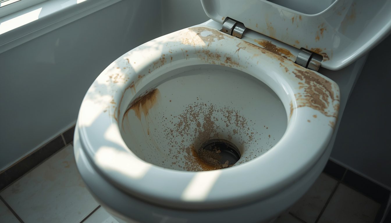 How to deep clean a toilet and get rid of water scale without chemicals