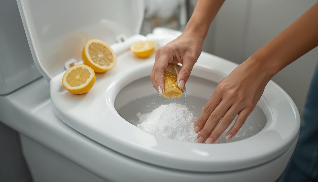 How to deep clean a toilet and get rid of water scale without chemicals
