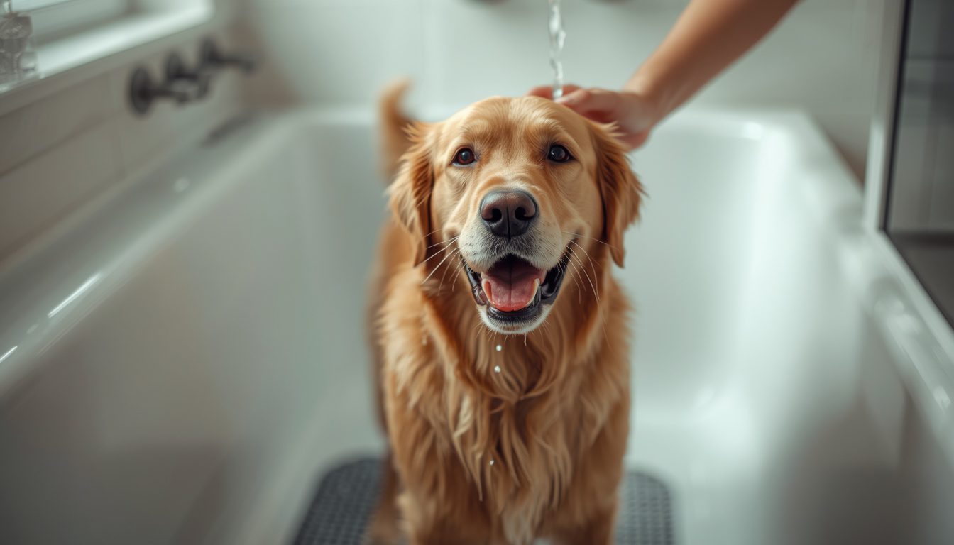 How to properly bathe a dog without stress and pressure