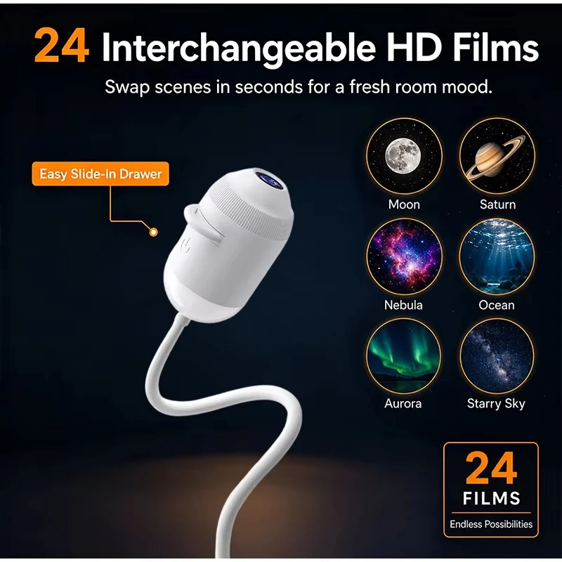 GalaxyGlow 360° USB Night Light & Starry Sky Projector 4 GalaxyGlow 360° USB Night Light & Starry Sky Projector - Image 5