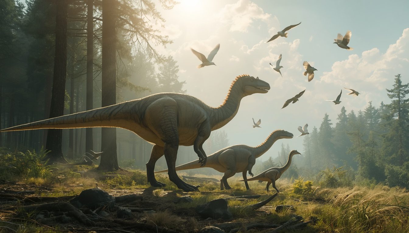 What period was the Mesozoic (the age of dinosaurs)?