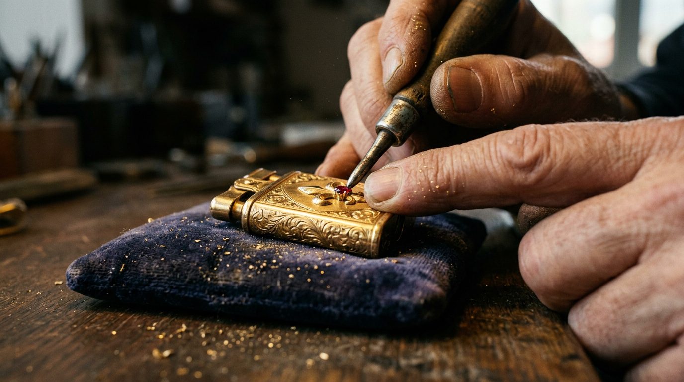 Unveil the story behind the world's most expensive lighter—a $500K S.T. Dupont made of solid gold & rubies. Read before it's too late!