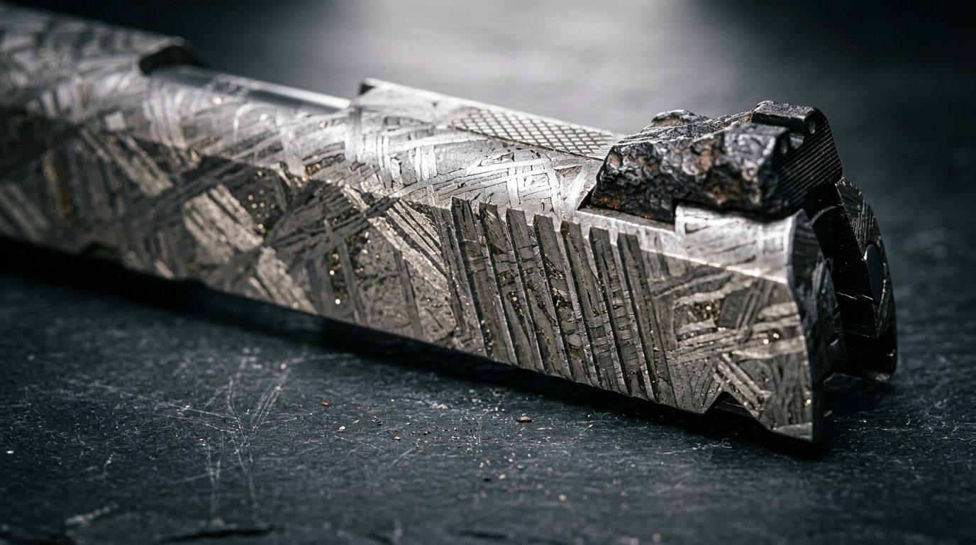 Discover the story behind the $4.5M meteorite 1911 pistol carved from 4.5-billion-year-old space rock. Read before it's too late!